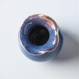 [sodamcoop] Flower-shaped vase in a jade-green color