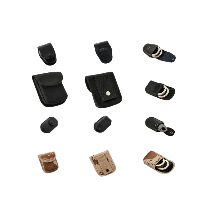 all black leather accessories