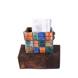 [Goahm Ceramic] Leather String Porcelain Business Card Holder