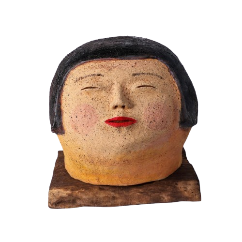 [Goahm Ceramic] A big-faced girl with short hair