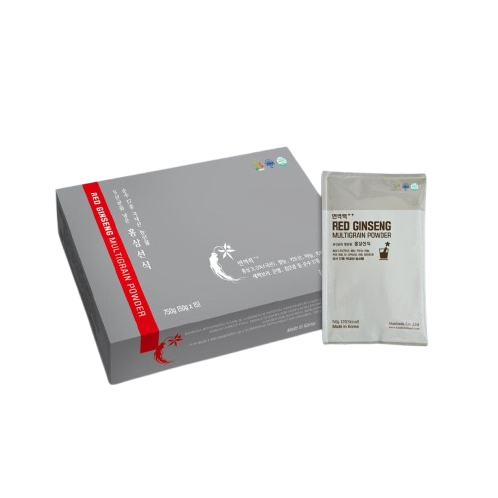 a box and a sachet