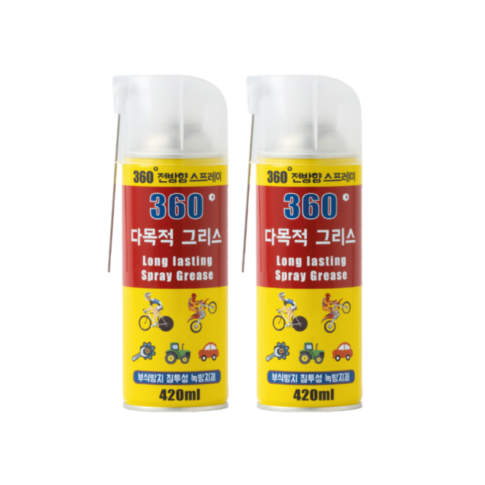 two bottles of spray