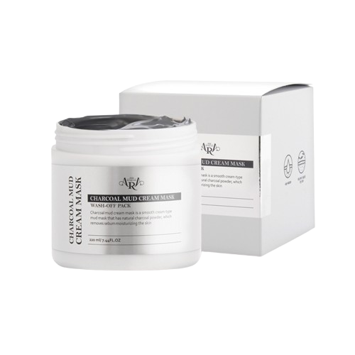 The charcoal mud cream mask is a soft cream-type mud mask
containing charcoal powder that removes sebum and dead skin
cells and applies gently to the skin to help moisturize the skin.