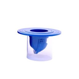 blue plastic funnel