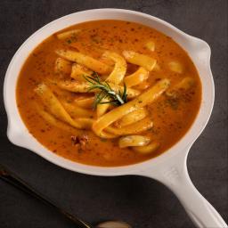 Korean spicy, creamy, and soft Yukgeori  rose tteokboki