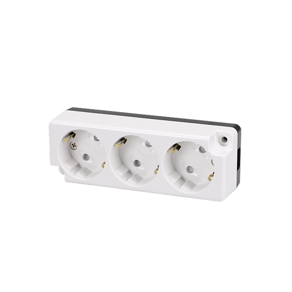 power socket isolated on white background