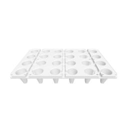 white plastic egg tray