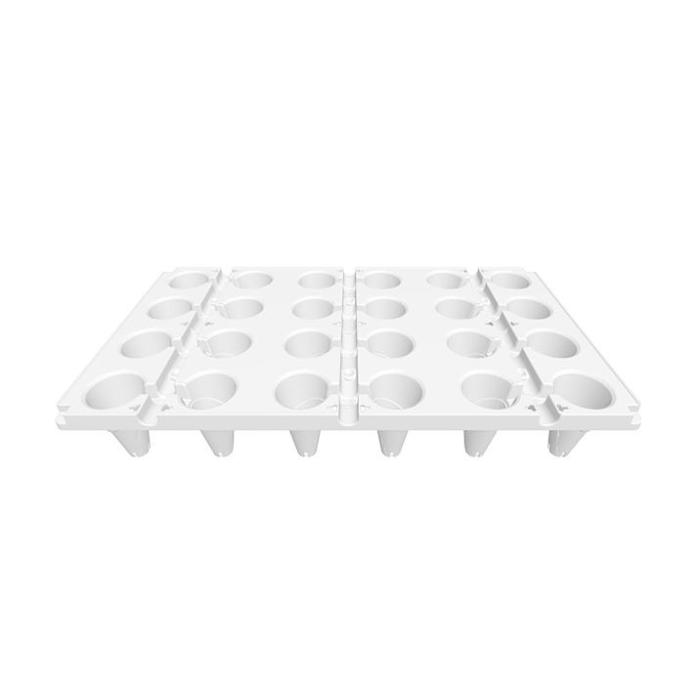 white plastic egg tray