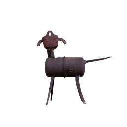 a dog made of iron