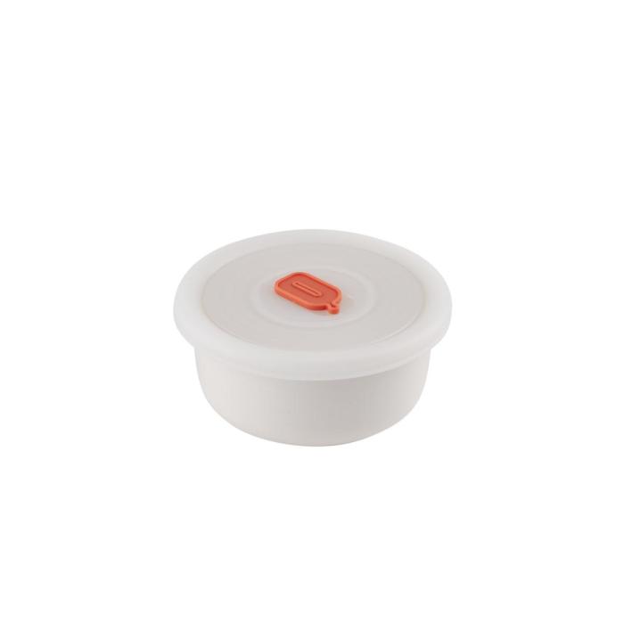 white plastic container with lid