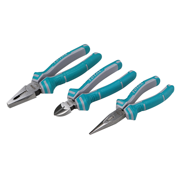 3 different sizes of pliers