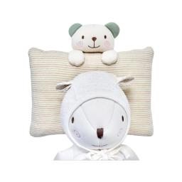 Non-fluorescent Smile Bear baby Pillow(Green)
