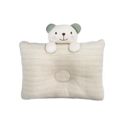 Non-fluorescent Smile Bear baby Pillow(Green)