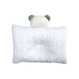 Non-fluorescent Smile Bear baby Pillow(Green)