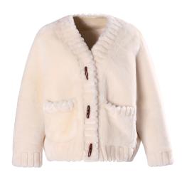 It is an cardigan-style wool coat.