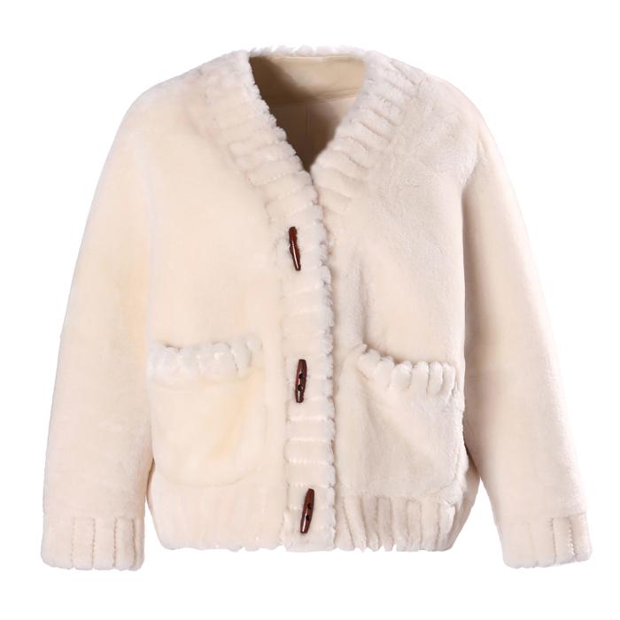 It is an cardigan-style wool coat.