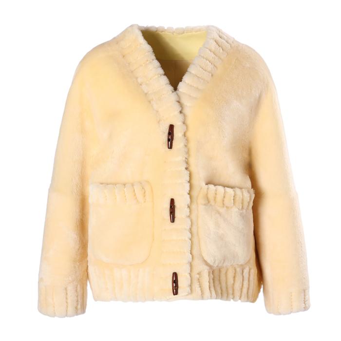 It is an cardigan-style wool coat.