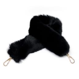 black fur and gold tassels