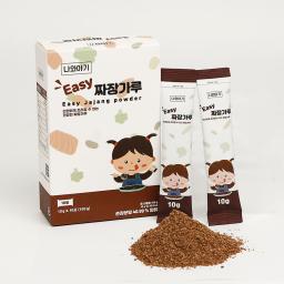 1 bite (10g) for a meal
It dissolves well in cold water
Easy to store in small packages
It's not irritating for the baby to eat