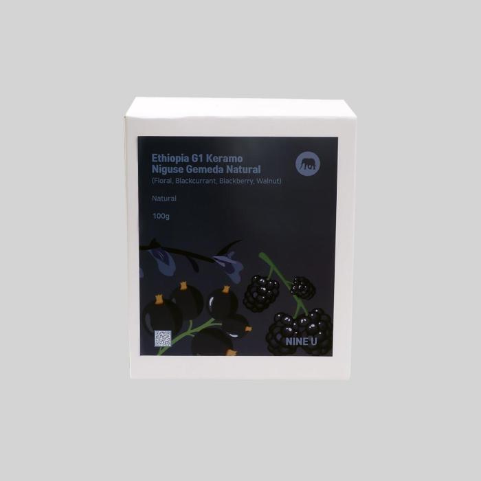 Ethiopia G1 Keramoniguse Gemeda Natural, Specialty Drip bag