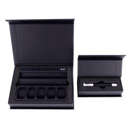 black leatherette makeup case