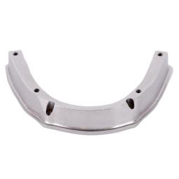 a pair of stainless steel brake shoes
