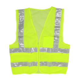 yellow reflective safety vest