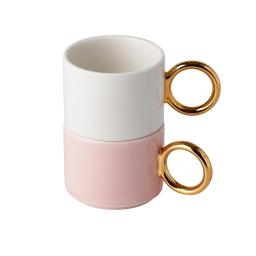 the mug with a handle and a ring