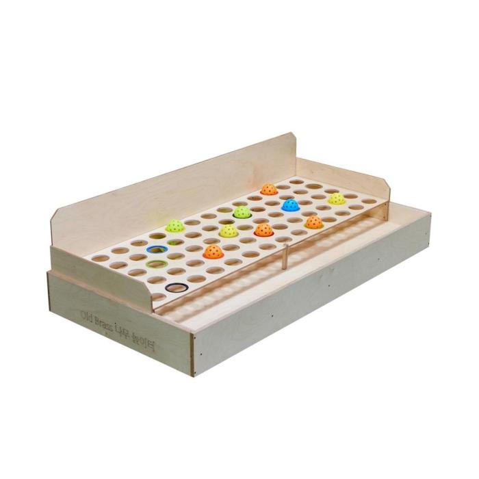 wooden connect four board game
