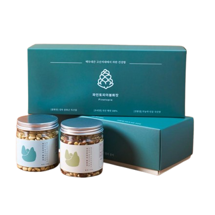 Pesticide-free agricultural product certified by MAFRA KOREA Pinetopia Pine Nuts Gift-Set