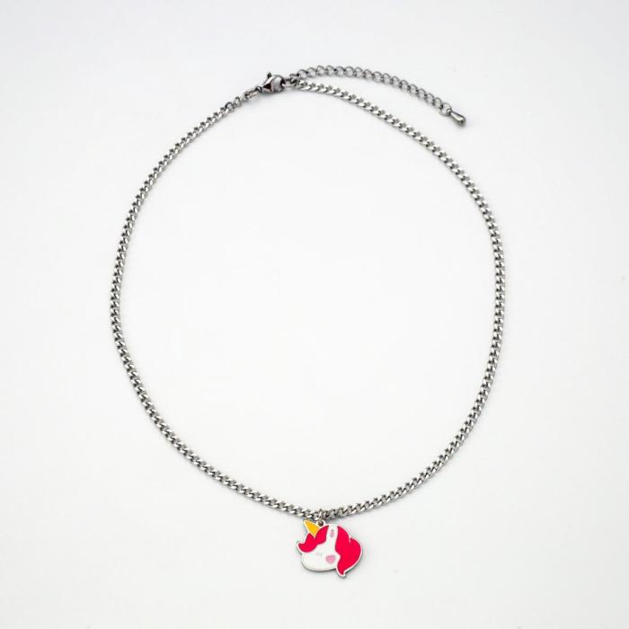 [Giorae Jewelry] Unicorn Pendant Necklace and Bracelet #1
