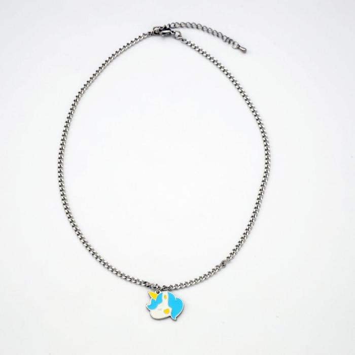 [Giorae Jewelry] Unicorn Pendant Necklace and Bracelet #1