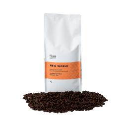 coffee beans and bag