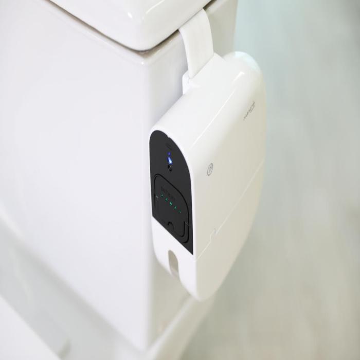 Mount the Harington on the toilet tank