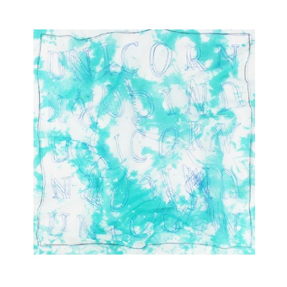 a blue and green abstract painting
