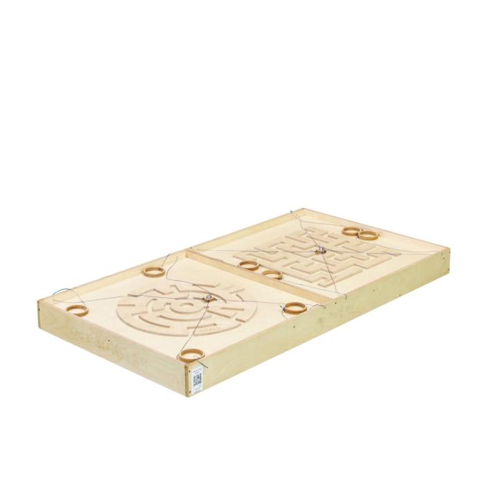 wooden maze game