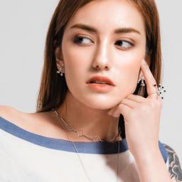 The Fireworks collection was created to celebrate and bless the simple pleasures in life. 
The collection is designed to resemble the shape of a bursting firework.
These earrings are elegant and luxurious, with a mix of small pearls.