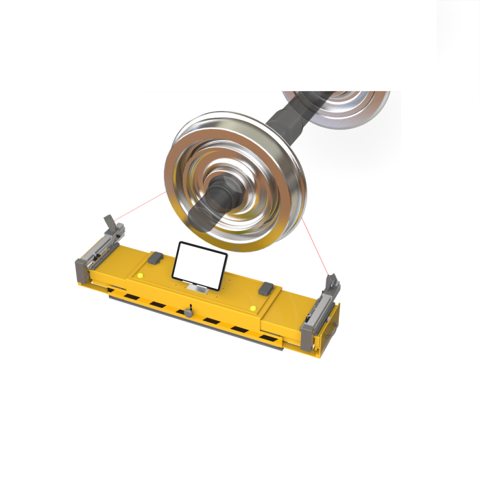 Measuring equipment applied to the automatic wheel inspection system
Non-contact type automatic scanning of both sides of the wheel shape and surface
Wheel wear and shape/roughness measurement