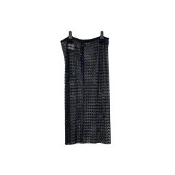 black crochet dress