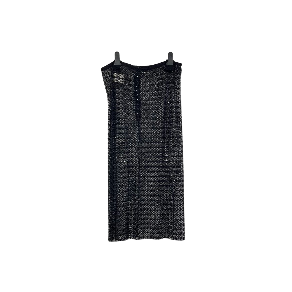black crochet dress