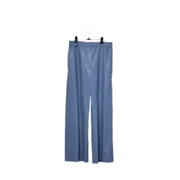 blue wide leg pants