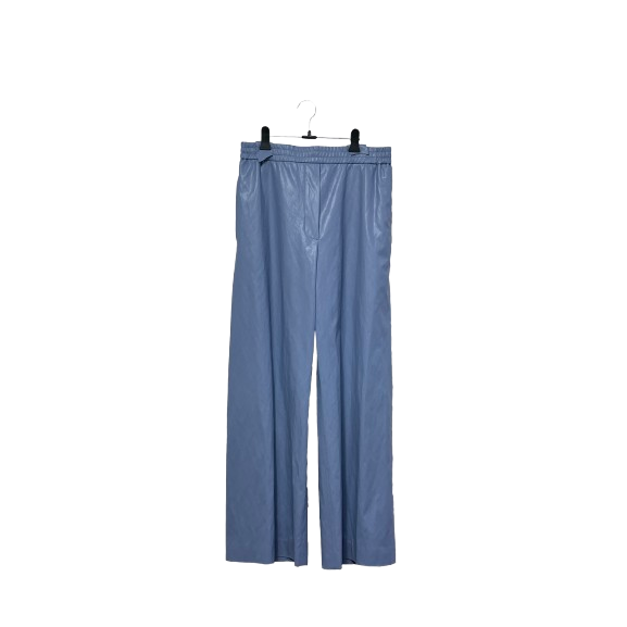 blue wide leg pants