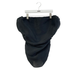 black silk scarf on a hanger