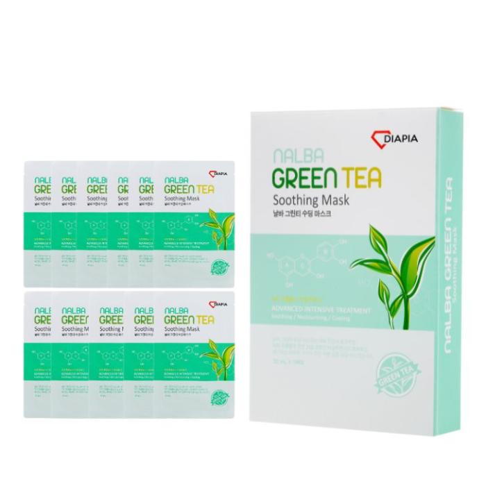 NALBA GREEN TEA Soothing Face Mask (10EA)

23ml * 10sheets

Completed Skin irritation test
Mask pack contains refreshing moisture of green
tea from nature to soothe sensitive skin and keep
it moisturized.