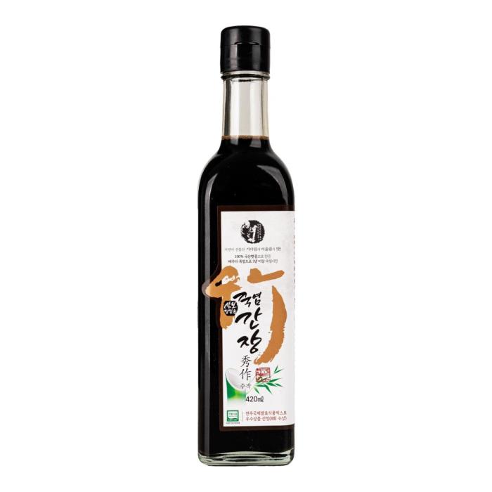 a bottle of soy sauce