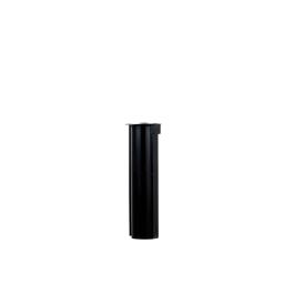 a black cylinder with a white background
