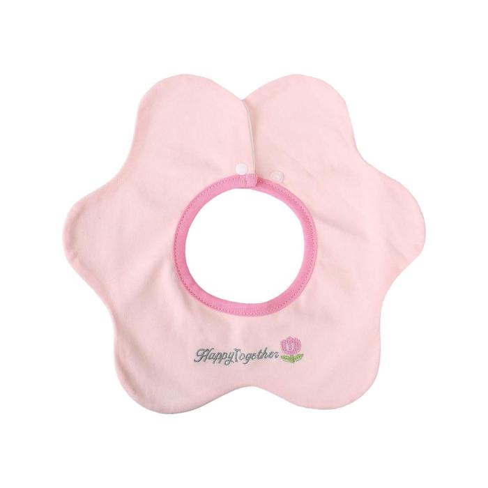 A flower pink bib