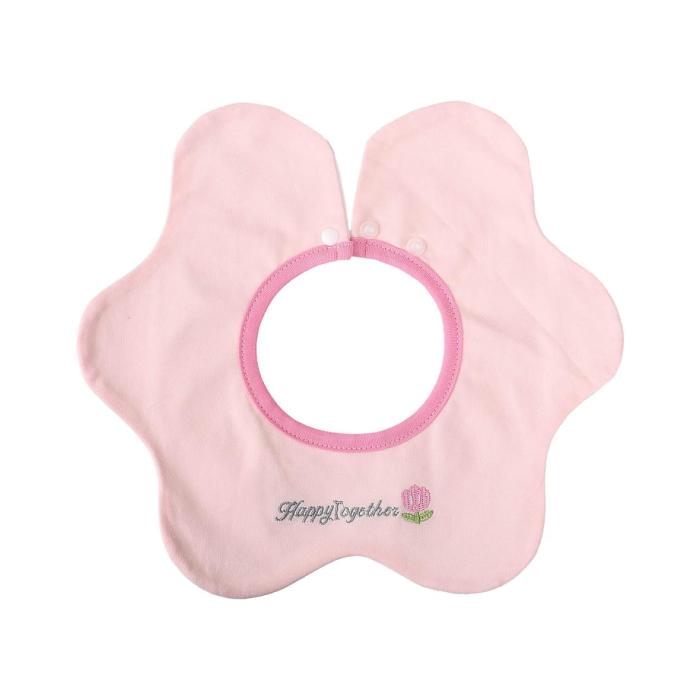 A flower pink bib