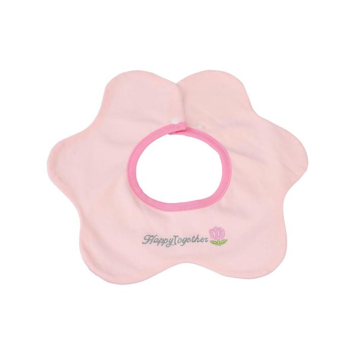 A flower pink bib