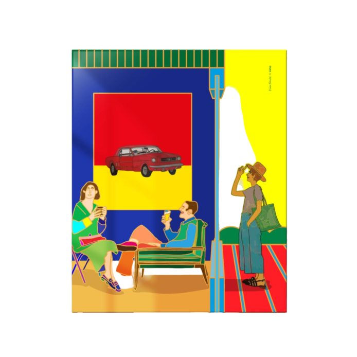 This image is about <Becoming a New Yorker>. This artwork made by collaboration between Inho, an artist based in New York, and Kimustudio in seoul.